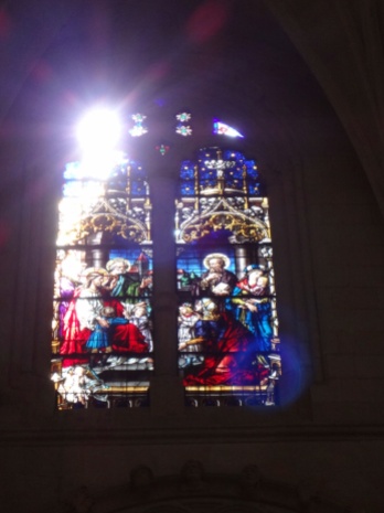 Stained glass from inside the Cathedral.