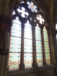 More stained glass inside the cathedral.