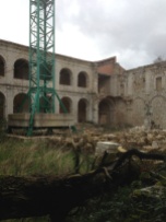 Ruins outside the cathedral.
