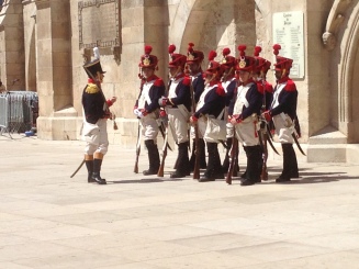 A little reenactment in front of the Cathedral.